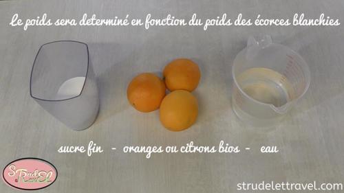 Ecorces d'oranges ou de citrons confits 1